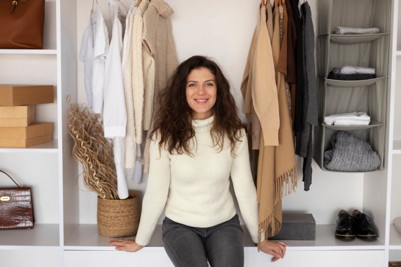 Neutral Tones Wardrobe